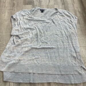 Patagonia Blue Marbled Linen Knit Popover Sweater Size Small